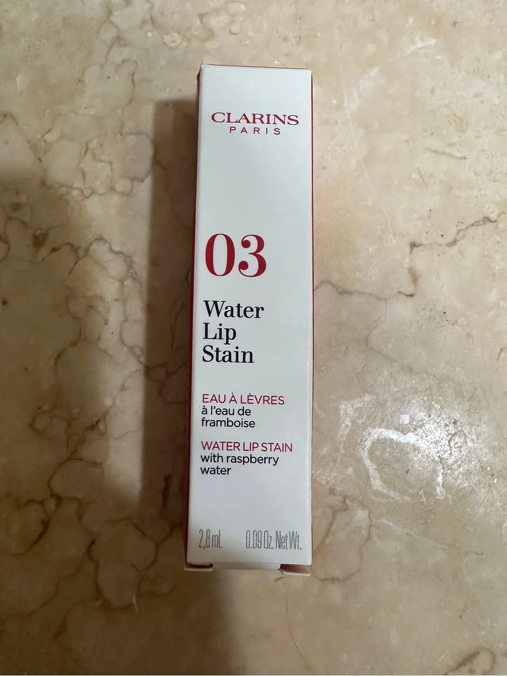⭐️5 for $10 Clarins Water Lip Stain 03 Raspberry Red